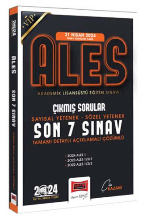 2024 ALES Son 7 Sınav Çıkmış Sorular (21 Nisan 2024 Sınavı Dahil) Yargı Yayınları