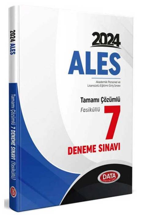 2024 ALES Tamamı Çözümlü 7 Deneme Data Yayınları