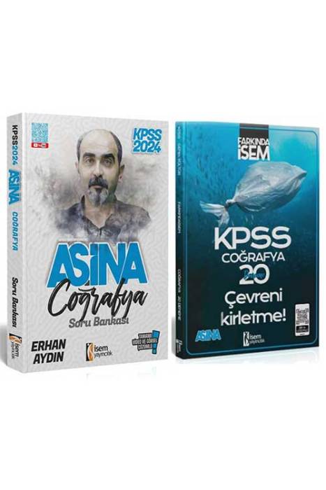 2024 Aşina KPSS Coğrafya Tamamı Video Çözümlü Soru Bankası - Deneme Seti İsem Yayıncılık