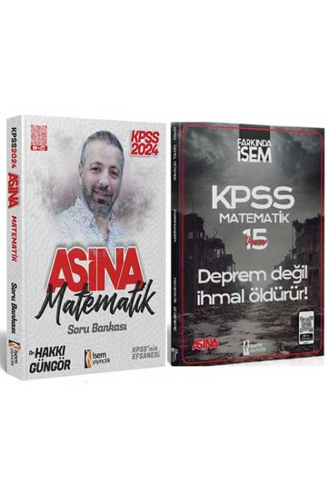 2024 Aşina KPSS Matematik Tamamı Video Çözümlü Soru Bankası - Deneme Seti İsem Yayıncılık