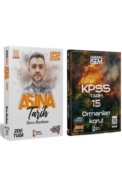 2024 Aşina KPSS Tarih Tamamı Video Çözümlü Soru Bankası - Deneme Seti İsem Yayıncılık