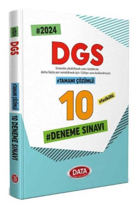 2024 DGS 10 Deneme Çözümlü Data Yayınları