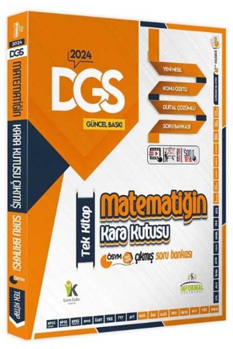 2024 DGS Matematiğin Kara Kutusu Tek Kitap Çıkmış Sorular Soru Bankası İnformal Yayınları