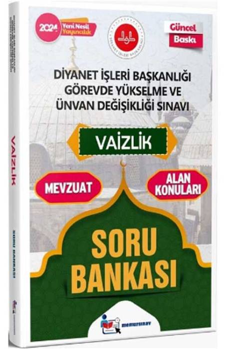 2024 Diyanet İşleri Başkanlığı GYS ve UDS Vaizlik Soru Bankası Memur Sınav Yayınları