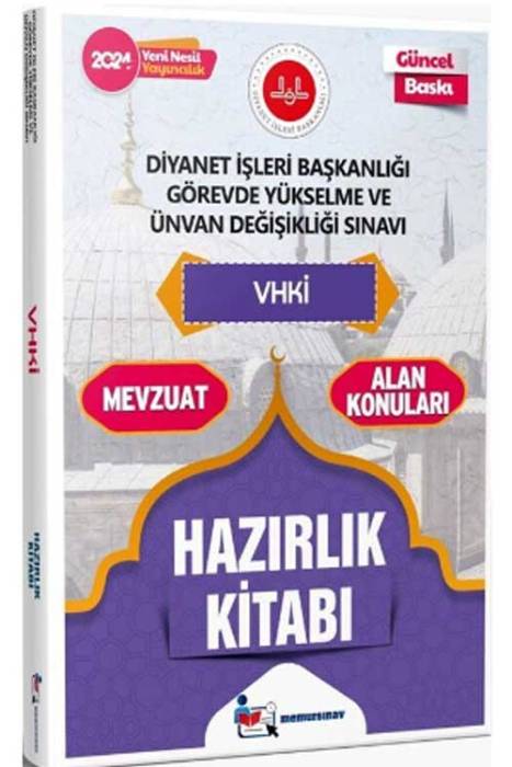 2024 Diyanet İşleri Başkanlığı GYS Ve UDS VHKİ Hazırlık Kitabı Memur Sınav Yayınları