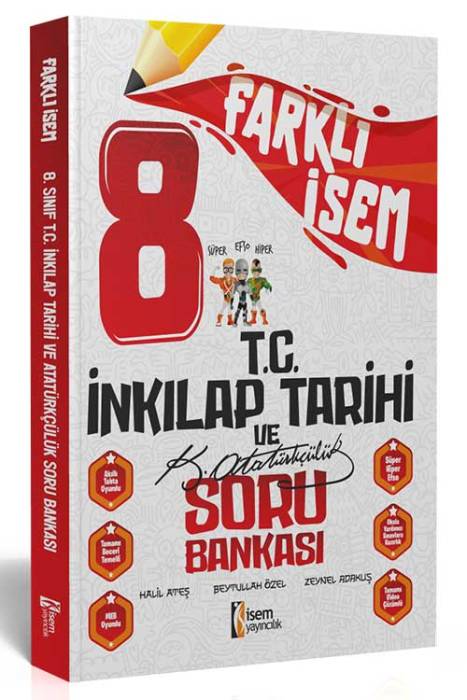 2025 Farklı İsem 8. Sınıf İnkılap Tarihi ve Atatürkçülük Soru Bankası İsem Yayıncılık