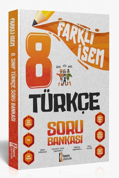 2025 Farklı İsem 8. Sınıf Türkçe Soru Bankası İsem Yayıncılık