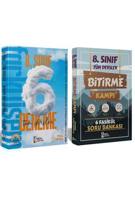 2024 Farklı İsem 8.Sınıf Tüm Dersler 6 Deneme - Bitirme Kampı Soru Bankası Seti İsem Yayıncılık