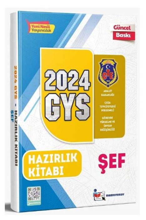 2024 GYS Adalet Bakanlığı Ceza Tevkifevleri Şef Sınavı Konu Anlatımlı Hazırlık Kitabı Görevde Yükselme Memur Sınav Yayınları