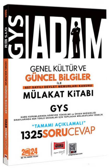 2024 GYS Adam Genel Kültür ve Güncel Bilgiler 657 Sayılı Devlet Memurları Kanunu Mülakat Kitabı Yargı Yayınları