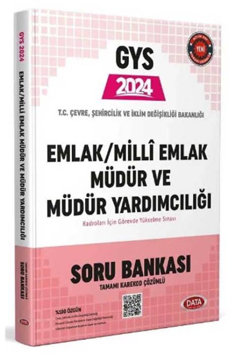 2024 GYS Çevre Şehircilik Bakanlığı Emlak-Milli Emlak Müdür ve Yardımcılığı Soru Bankası Görevde Yükselme Data Yayınları