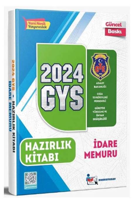 2024 GYS Ceza Tevkifevleri İdare Memuru Konu Anlatımlı Hazırlık Kitabı Görevde Yükselme Memur Sınav Yayınları