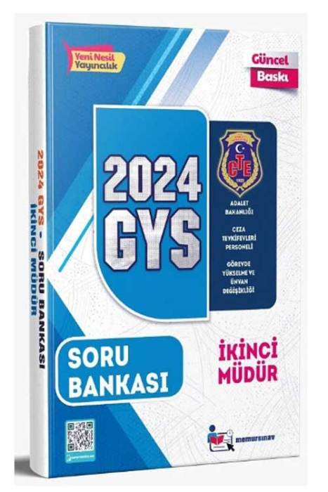 2024 GYS Ceza Tevkifevleri İkinci Müdür Soru Bankası Görevde Yükselme Memur Sınav Yayınları