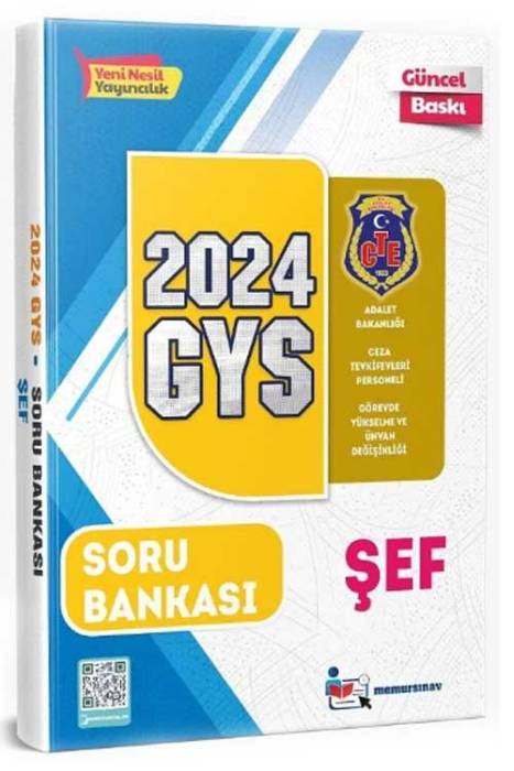 2024 GYS Ceza Tevkifevleri Şef Soru Bankası Görevde Yükselme Memur Sınav Yayınları