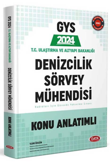 2024 Data Yayınları Ulaştırma ve Altyapı Bakanlığı Denizcilik Sörvey Mühendisi Konu Anlatımlı Data Yayınları