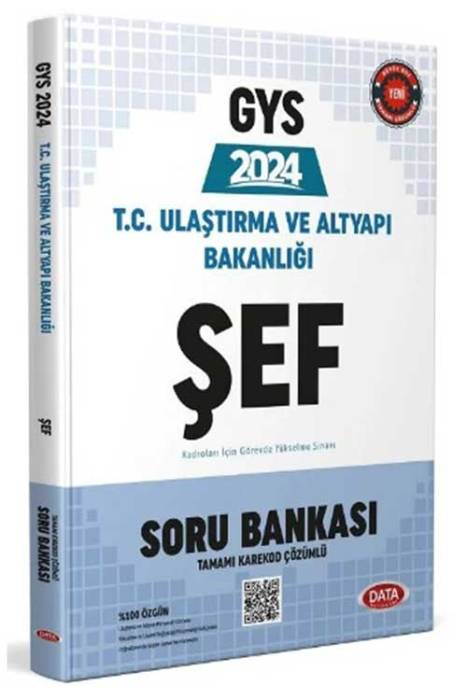 2024 GYS Ulaştırma ve Altyapı Bakanlığı Şef Soru Bankası Çözümlü Görevde Yükselme Data Yayınları