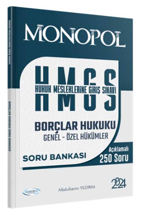 2024 HMGS Borçlar Hukuku Soru Bankası Monopol Yayınları