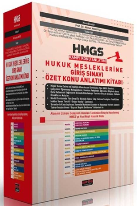 2024 HMGS Kampı Hukuk Mesleklerine Giriş Sınavı Özet Konu Anlatım Kitabı Savaş Yayınevi