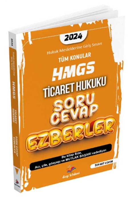 2024 HMGS Ticaret Hukuku Soru Cevap Ezberler Dizgi Kitap