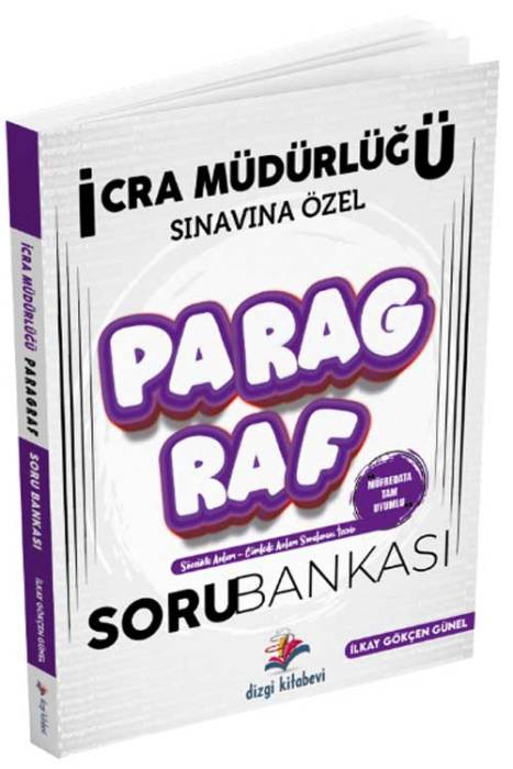 2025 İcra Müdürlüğü ve Müdür Yardımcılığı Sınavına Özel Paragraf Soru Bankası Dizgi Kitap Yayınları