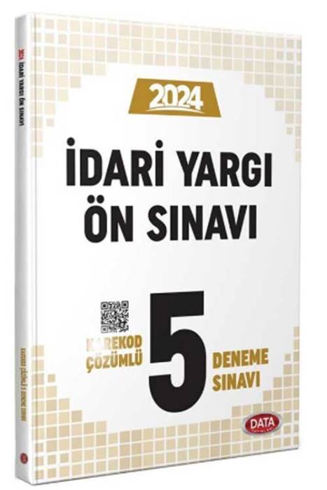 2024 İdari Yargı Ön Sınavı 5 Deneme Sınavı Data Yayınları