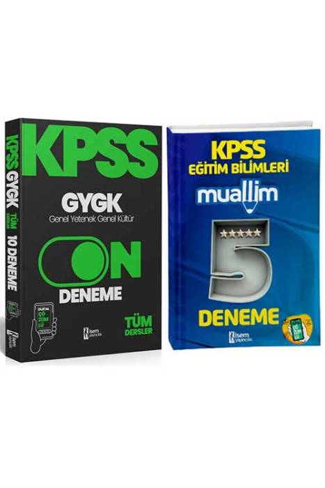 2025 İsem KPSS Eğitim Bilimleri Muallim 5 Deneme - GYGK 10 Paket Deneme Seti İsem Yayıncılık