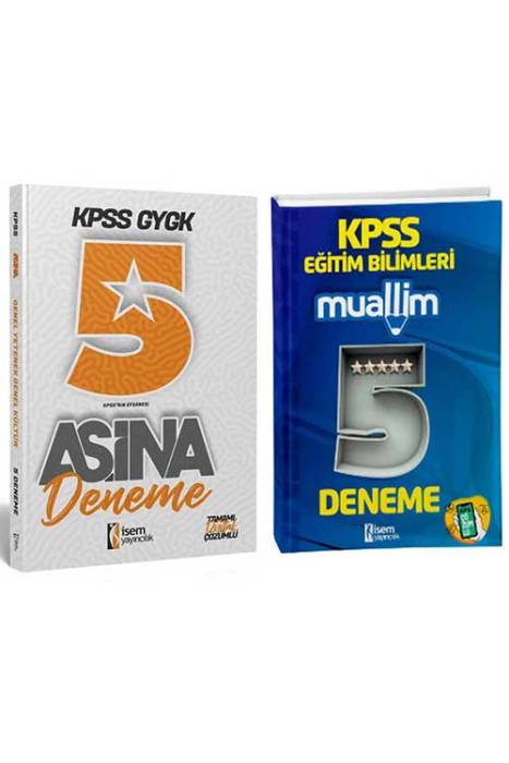 2025 İsem KPSS Eğitim Bilimleri Muallim 5 Deneme - GYGK 5 Deneme Seti İsem Yayıncılık