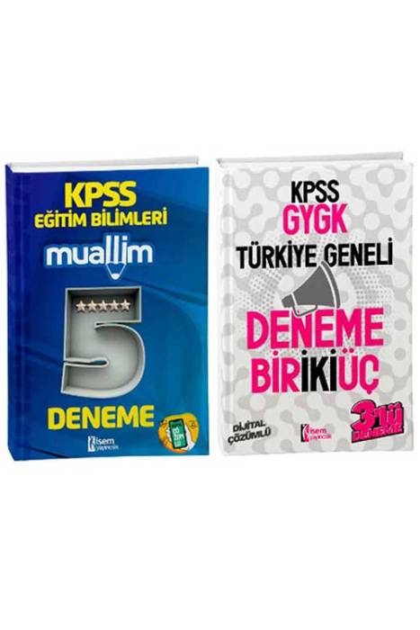 2025 İsem KPSS Eğitim Bilimleri Muallim 5 Deneme - GYGK Deneme (1-2-3 ) Seti İsem Yayıncılık