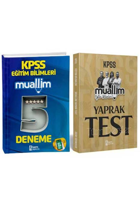 2025 İsem KPSS Eğitim Bilimleri Muallim 5 Deneme - Yaprak Test Seti İsem Yayıncılık