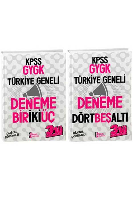 2025 İSEM KPSS GYGK Türkiye Geneli Deneme Seti (1-2-3-4-5-6) İsem Yayıncılık