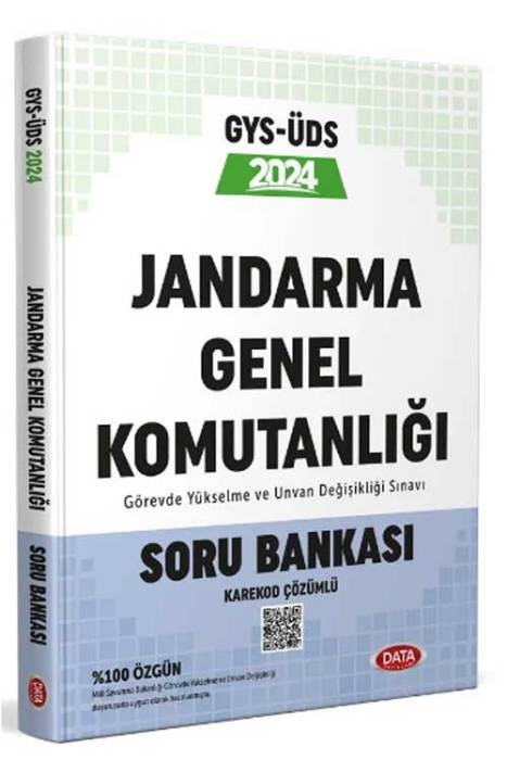 2024 Jandarma Genel Komutanlığı Personeli GYS-ÜDS Soru Bankası Data Yayınları