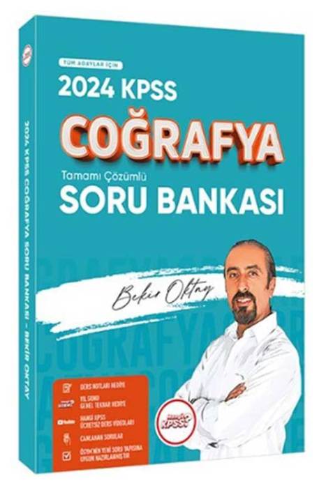 2024 KPSS Coğrafya Tamamı Çözümlü Soru Bankası PDF Ders Notu ve Uzaktan Eğitim Hediyeli Hangi KPSS Yayınları