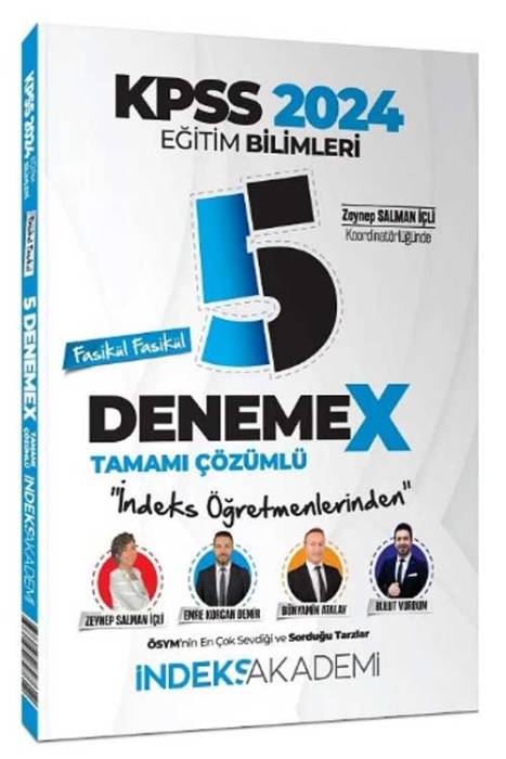 2024 KPSS Eğitim Bilimleri 5 DenemeX Fasikül Çözümlü İndeks Akademi Yayıncılık