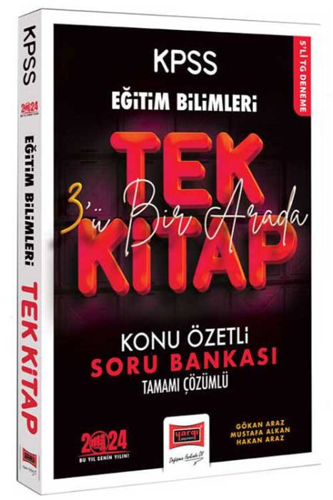 2024 KPSS Eğitim Bilimleri Anahtar Serisi Tüm Dersler Tek Kitap Konu Özetli Tamamı Çözümlü Soru Bankası Yargı Yayınları