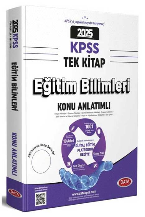 2025 KPSS Eğitim Bilimleri Konu Anlatımlı Tek Kitap Data Yayınları