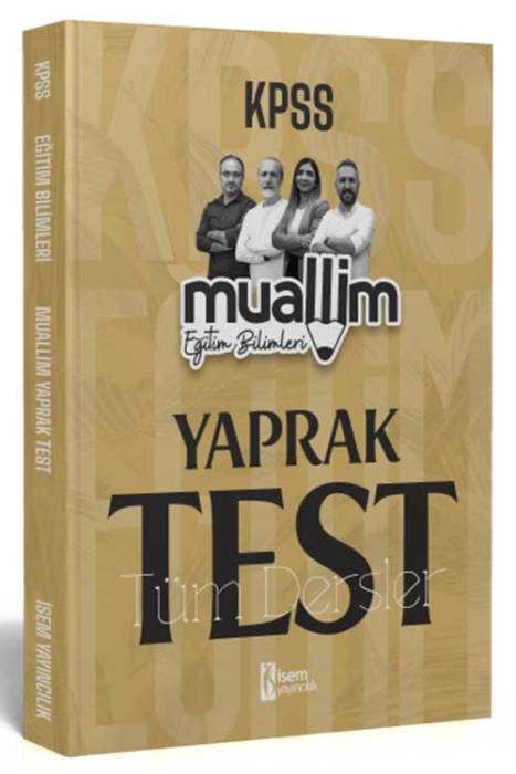 2025 KPSS Eğitim Bilimleri Muallim Tüm Dersler Yaprak Test İsem Yayıncılık