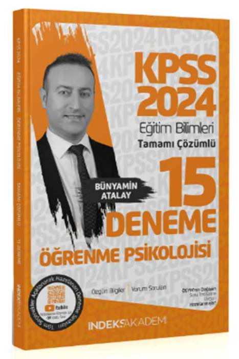 2024 KPSS Eğitim Bilimleri Öğrenme Psikolojisi 15 Deneme Çözümlü İndeks Akademi Yayıncılı