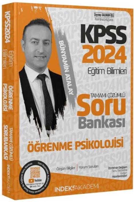 2024 KPSS Eğitim Bilimleri Öğrenme Psikolojisi Soru Bankası İndeks Akademi Yayınları