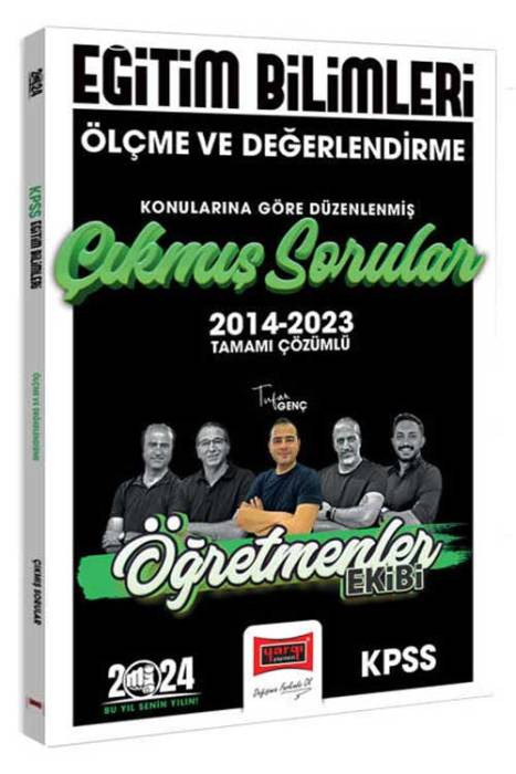 2024 KPSS Eğitim Bilimleri Öğretmenler Ekibi Ölçme ve Değerlendirme Konularına Göre Düzenlenmiş Çıkmış Sorular Yargı Yayınları