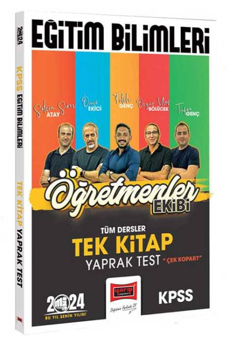 2024 KPSS Eğitim Bilimleri Öğretmenler Ekibi Tek Kitap Tüm Dersler Yaprak Test Yargı Yayınları