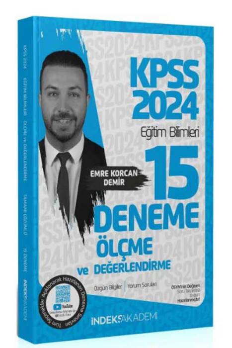 2024 KPSS Eğitim Bilimleri Ölçme ve Değerlendirme 15 Deneme İndeks Akademi Yayıncılık