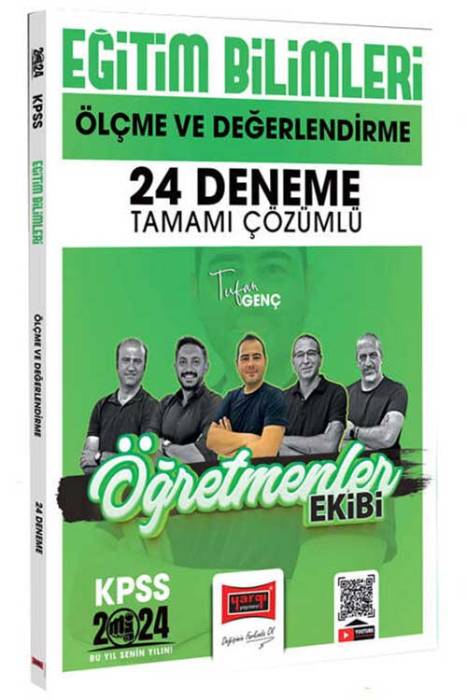 2024 KPSS Eğitim Bilimleri Ölçme ve Değerlendirme Tamamı Çözümlü 24 Deneme Yargı Yayınları