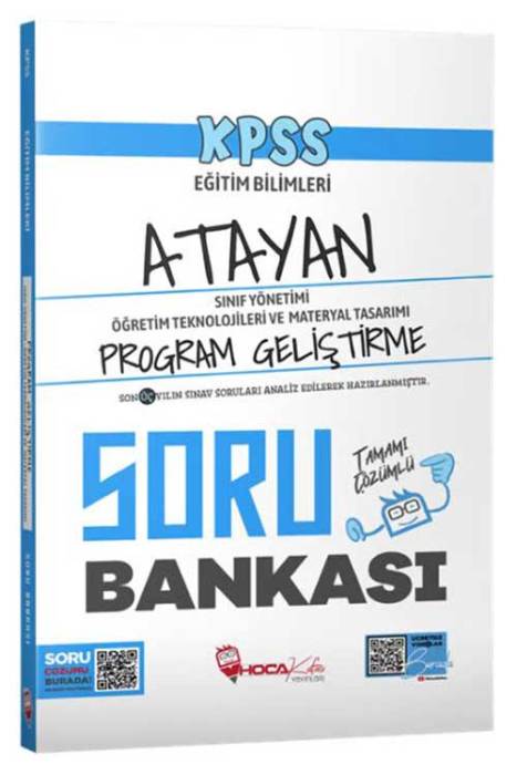 2024 KPSS Eğitim Bilimleri Program Geliştirme, Sınıf, Materyal Atayan Soru Bankası Çözümlü Hoca Kafası Yayınları