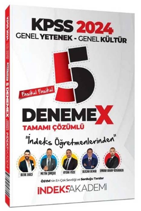 2024 KPSS Genel Yetenek Genel Kültür 5 DenemeX Fasikül Çözümlü İndeks Akademi Yayıncılık