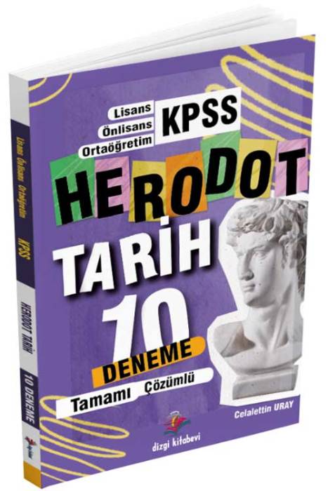 2024 KPSS Lisans Herodot Tamamı Çözümlü 10 Tarih Deneme Dizgi Kitap