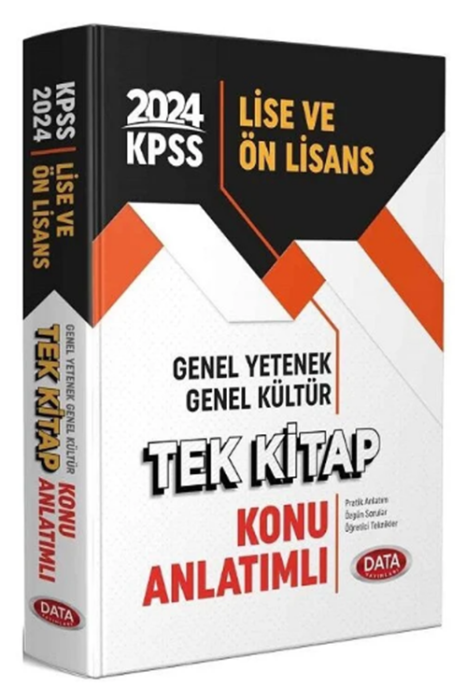 2024 KPSS Lise Ön Lisans Konu Anlatımlı Tek Kitap Data Yayınları