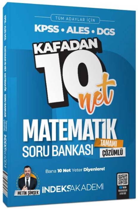 2025 KPSS Matematik Kafadan 10 Net Soru Bankası Çözümlü İndeks Akademi Yayıncılık