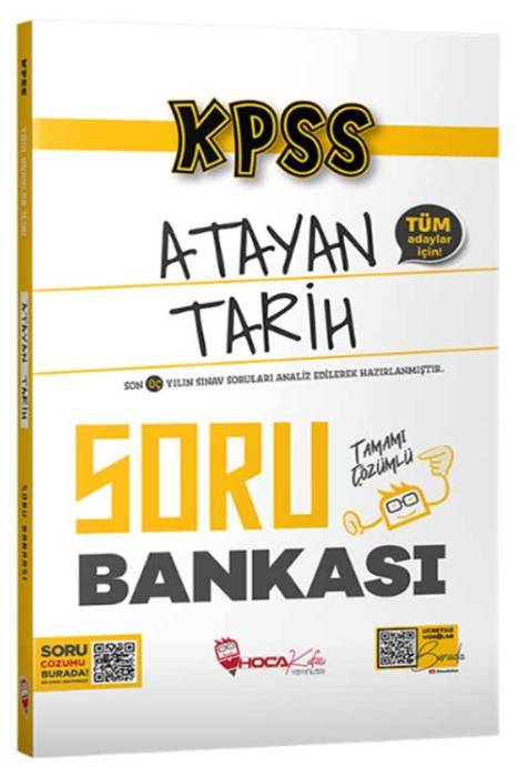 2024 KPSS Tarih Atayan Soru Bankası Çözümlü Hoca Kafası Yayınları