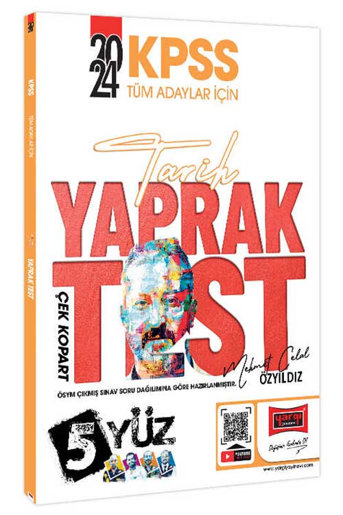 2024 KPSS Tüm Adaylar İçin 5Yüz Tarih Çek Kopart Yaprak Test Yargı ...