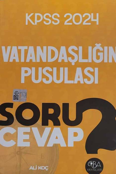 2024 KPSS Vatandaşlığın Pusulası Soru Cevap CBA Yayınları